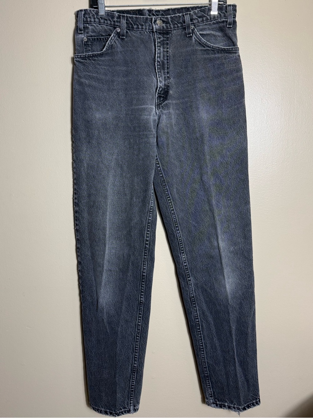 VTG Levi’s 550 Orange Tab USA Faded Black Jeans 34x36 fit 32x34‎ Grunge
